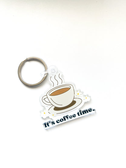 It's Coffee Time Acrylic Keychain